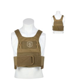Customized Brand Option American Warehouse Outdoor Adjustable Tactical Training Vest Lightweight Tactical Security Guard VestModel Number: LT22204 TAN