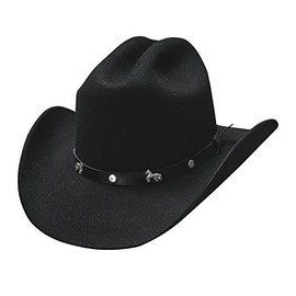 Montecarlo Bullhide Child Hats - PASO BOYS - Western Kids Cowboy Wool Felt Hat (Large)