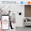 CNBINGO Smart Thermostat Flush-Mounted with Crystal Glass Panel WiFi Digital