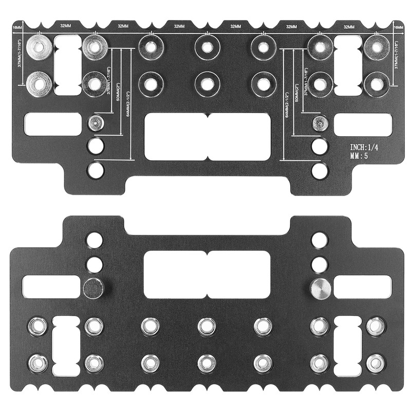 Holes Punch Locator Aluminum Alloy Cabinet Handle Hardware Jig Shelf