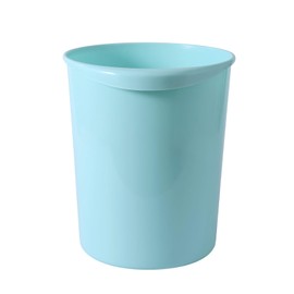 Enjoyeah Plastic Small Trash Can Wastebasket, Garbage Container Basket for Bathrooms, Laundry Room, Kitchens, Offices, Kids Rooms,Dorms,3.4 Gallon, Blue
