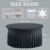 6 Pack Black Round Spandex Tablecloths for 60 inch Tables,