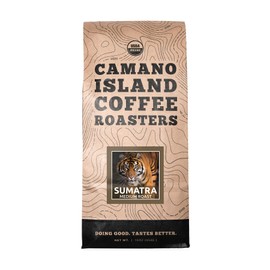 Camano Island Coffee Roasters Organic Sumatra Medium Roast Coffee- Fresh Premium USDA Certified Organic Shade Grown, Fair Trade, and Ethical