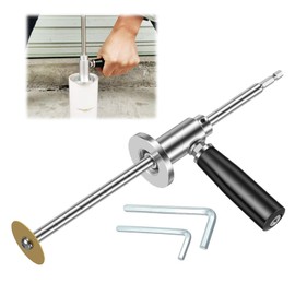 Inside Pipe Cutter for PVC Pipe Cutter Set, Stainless Steel Internal Pipe Cutter Tool with Diamond Grit Cutting Wheel and Handle, 7 Inch Adjustable Cutting Depth for 1-1/2 Inch to 8 Inch PVC Pipes