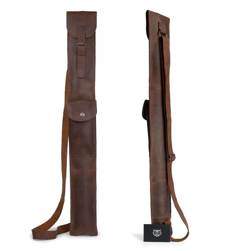 Hide & Drink, Rustic Billiard/Pool Cue Flat Case, Stick Carrying