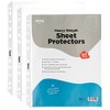 Clear Sheet Protectors for 3 Ring Binder Page Protectors 50 Pack- 8.5” x 11” Non Glare, Clear Heavy Duty Page Protector Binder Sleeves, Plastic Sheet Protectors - by Enday