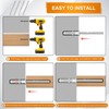 Pack of 4 Invisible Shelf Brackets, Diameter 10 x 100