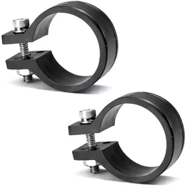 Koei Kasei Resin Pipe Clamp 16mm Fixed Fitting Pole Clamp Hanging Mounting Stay Small Diameter Lightweight Black 2 Pieces KFBS21-2105