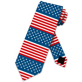 Three Rooker Flag Ties Mens USA Patriotic Necktie America Ties for Men
