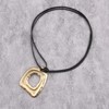 Jeniiahua Vintage Pendant Necklace Women Black Gold Gothic Boho Necklace