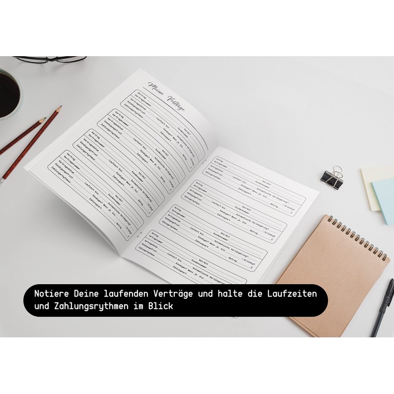 Financial Planner DIN A4 - Track Monthly Income, Expenses &