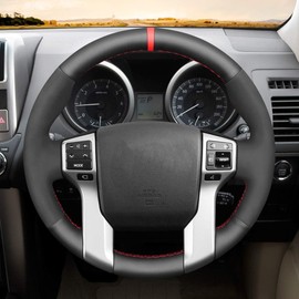 Loncky - Funda personalizada para volante para Toyota Tacoma 2012-2023 / Tundra 2014-2021/Toyota 4Runner 2010-2014 2015 2016 2017 2018 2019 2020 2021 2022 2023/ Sequ201 Accesorios 4-2022