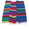 Leos Imports Mexican Serape Blanket (Medium 60"x24", Assorted)