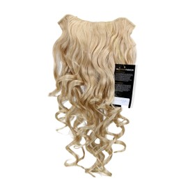 Hairpiece Halfwig (half wig) 7 Microclip Clip In Extension VERY long BEAUTIFUL curls curled curly BLOND goldblond H9503-202
