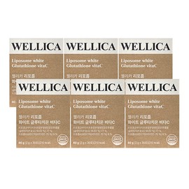 Wellica Liposome White Glutathione Vitamin C 6 Boxes / 웰리카 리포좀 화이트 글루타치온 비타C 6박스