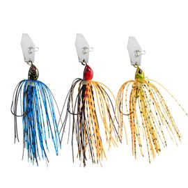 Lcyen Chatterbait Pike Pack of 3 Spinner Bait Pike Jig Spinner Pike Bait Bass Bait Fishing Bait Pike Artificial Bait for Predator Fishing