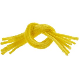 chenille wire yellow 8 mm x 50 cm 10 pieces