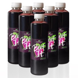 BEET IT Organic Beet Juice, 25.4 Fl.oz (6 Pack) | Non GMO, 100% Natural Organic Juice- Gluten Free, No Added Sugar, Not from Concentrate | Nutrient Packed Vegetable Juice