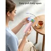 Vaydeer Metal Travel Pill Organizer – Compact Weekly Pill Box