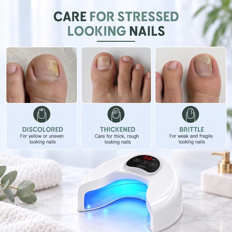 Nail Fungus Laser Device, Rechargeable for Multiple Fingernails & Toenails