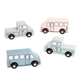 Excellerations Wooden Cars & Trucks - Set of 4