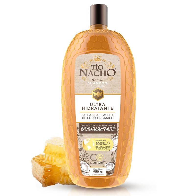 TIO NACHO - Shampoo Ultra Hidratante. Devuelve al cabello el