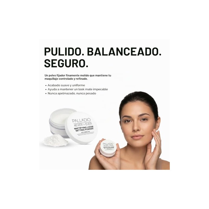 Palladio 4Ever Polvo de Ajuste Suelto Translúcido