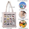 PLITI Bird Tote Bag Bird Lover Gift How To Identify