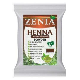 Zenia Henna Polvo Colorante Natural Para Cabello Barba 900g