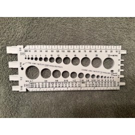 PRO-BILT Hot Rod Parts NUT, BOLT, SCREW, THREAD PITCH GAUGE - MEASURES BOTH SAE & METRIC -  VERY HANDY!