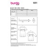 Burda Kids Sewing Pattern Baby Dresses with Elastic Band #9201