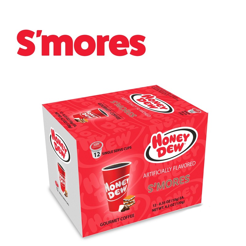 Honey Dew Donuts – S’mores Flavored Coffee – Single Serve