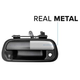 Master Tailgaters Black Metal Tailgate Handle with Backup Camera Replacement for Toyota Tundra (2000-2006) | IP68 Waterproof | Parking Grid Lines Available | Easy to Install