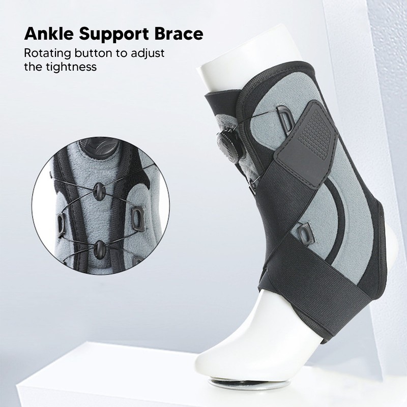 Ankle Support Brace Adjust Tightness Soft Fabric Spring Feet Stabilizer