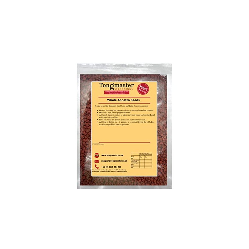 Whole Annatto Seeds (Achiote) - 50g