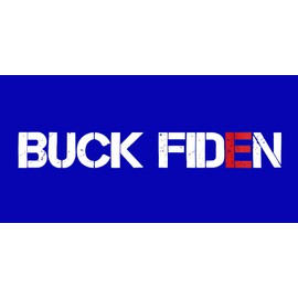 Trade Winds Wholesale Lot of 6 Buck Fiden Blue Vinyl Decal Bumper icker,Multi,3.75hx7.5h