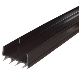 M-D Building Products 05991 36 in. Brown Vinyl U-Shape Screw-on Under Door Seal