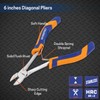 5.5 Inches Long Reach Diagonal Pliers, Mini Extra Long Diagonal