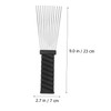 Healeved 2Pcs Hairdressing Steel Needle Combs Durable Salon Styling Tools