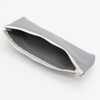 Luddite LD2T-LPNS-18 Pencil Case, Two-Tone Line Pencil Case, Slim, Gray,