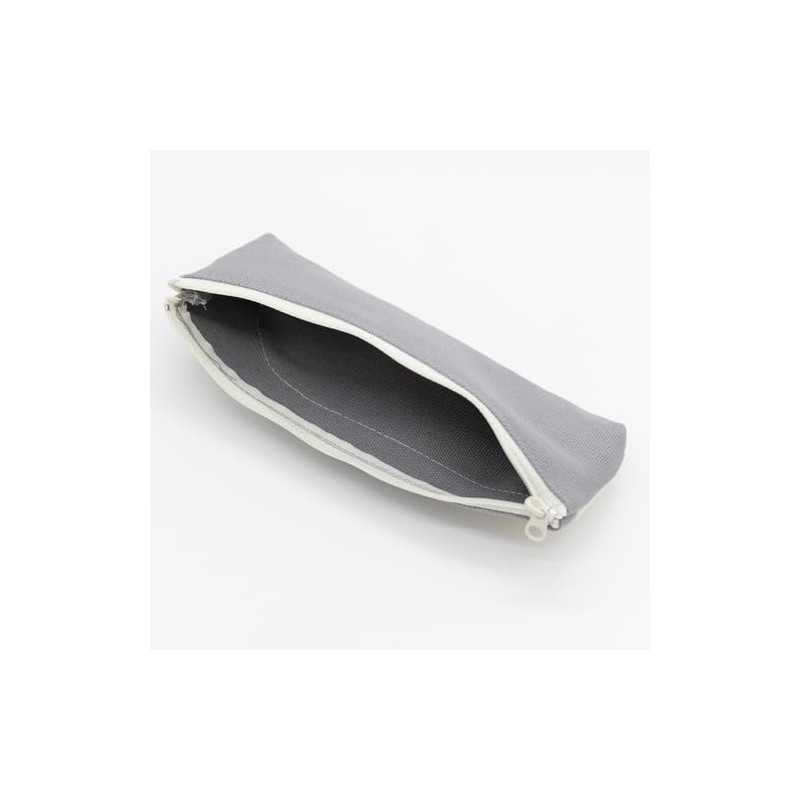 Luddite LD2T-LPNS-18 Pencil Case, Two-Tone Line Pencil Case, Slim, Gray,