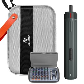 Nammero 35 in 1 Electric Screwdriver Kit, 3.6V Cordless Electric Screwdriver Rechargeable with 30 S2-Steel Magnetic Bits, LED Shadowless Lamp, 5N.m 2000mAh Screwdriver for Computer, Bookcase, Bicycle