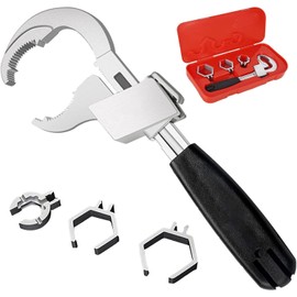 Universal Adjustable Double Ended Wrench, Multifunctional Faucet Wrench for Sink, Pipe Wrenches Set for Plumbing Repair, Faucet and Sink Wrench Installation Hand Tools
