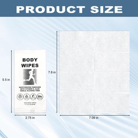 Body Wipes for Women and Men Individually Wrapped Face and Body Wipes, Bath Wipes for Adults No Rinse Personal Cleansing Wipes Travel, Bulk Deodorant for Homeless Shower Wipes for Camping Hiking (300)