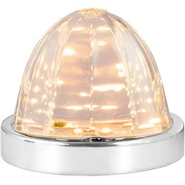 Grand General AMBER/CLEAR Classic Watermelon Surface Mount LED Light Turn/Marker Light - 81941