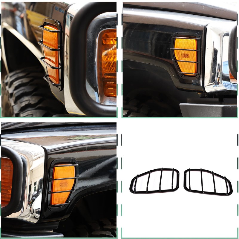 PIUGILH Turn Signal Light Grilles, 2 PCS Turn Side Signal
