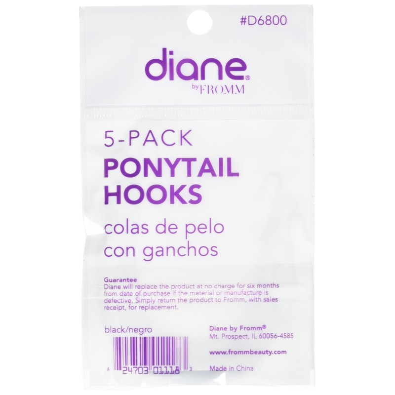 Diane D6800 Ponytail Hooks 5-pack