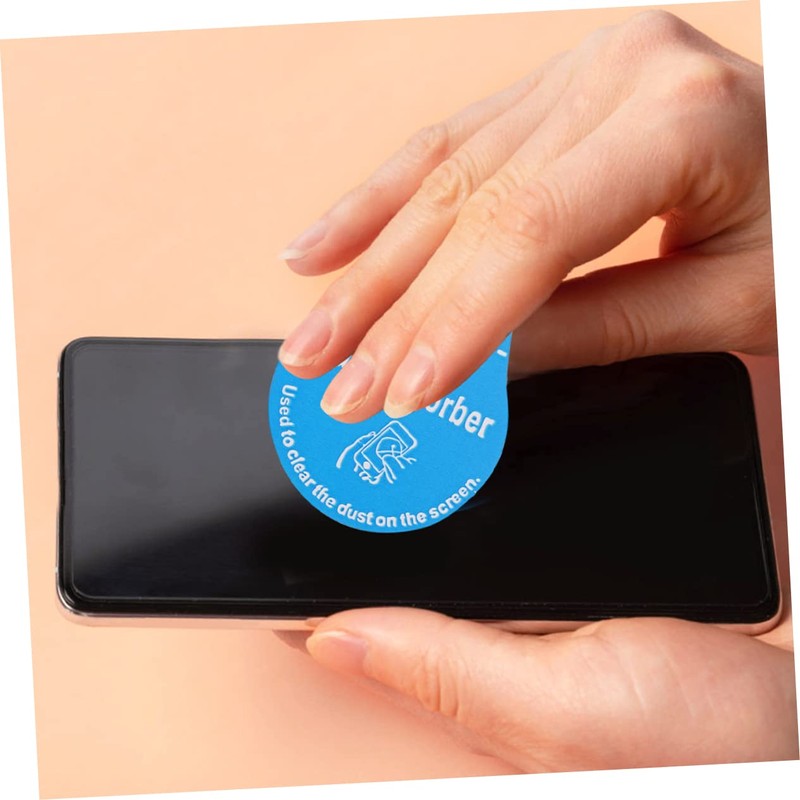 TEHAUX 200Pcs Dust Removal Stickers for Phones Dust Absorber for