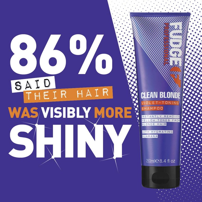 HATOLDLIY Fudge Clean Blonde Violet-Toning Shampoo 8.4 oz, Black, (100104033)