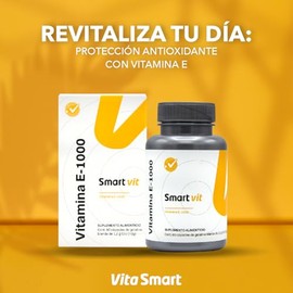 SMART VIT Vitamina E-1000 60 capsulas Suplemento alimenticio